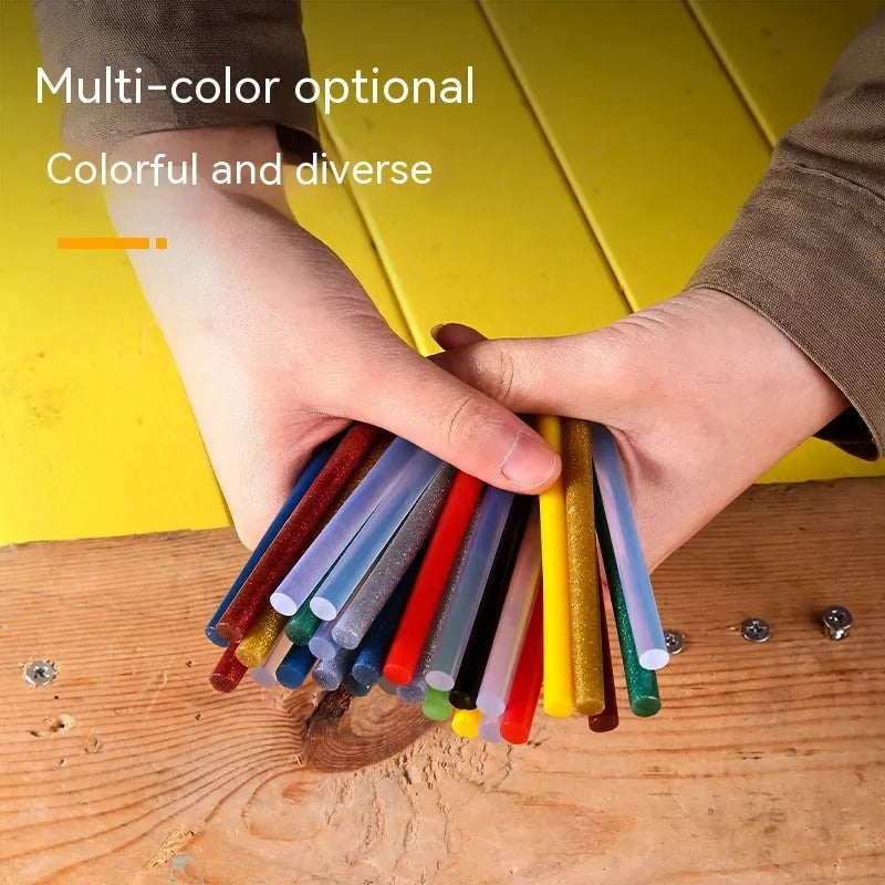 Pack of 55 transparent hot melt glue sticks for 7mm glue guns