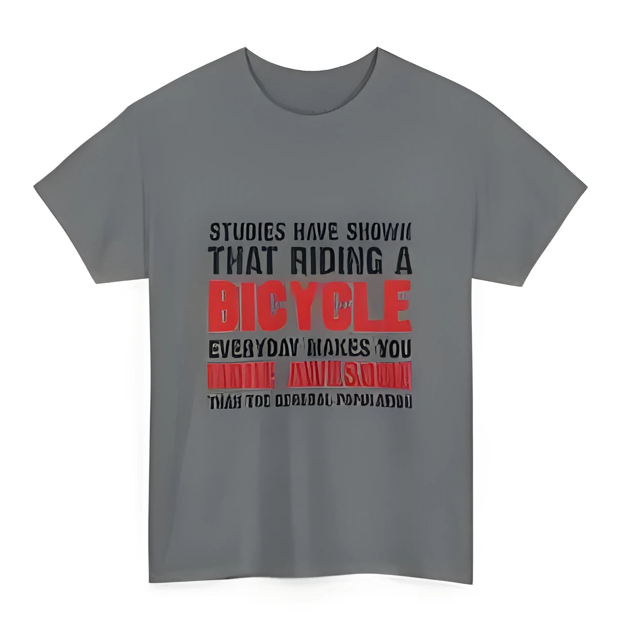 Grey women's cotton t-shirt with printed pattern design and short sleeves