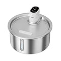 Stainless steel pet water fountain with heating base for cats and dogs