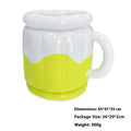 Yellow inflatable PVC ice bucket for beer steins at outdoor parties and events