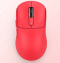 Rechargeable three-mode computer mouse in black with USB receiver and parachute cable