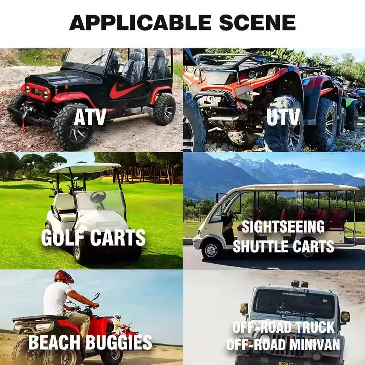 Personalized beach car strip Bluetooth audio belt for golf carts and ATVs with plastic housing