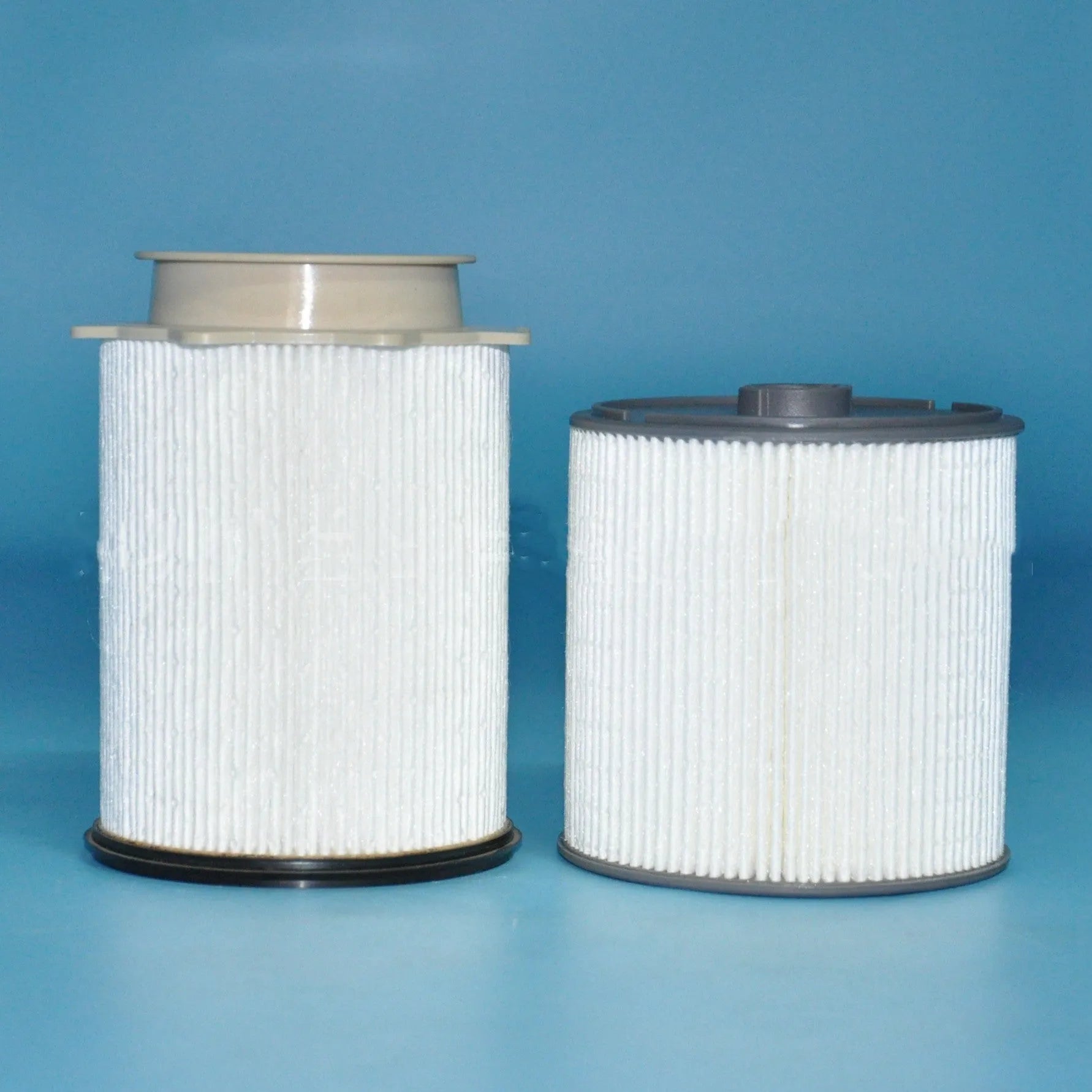 RAM diesel truck fuel filter kit with white spin-on canister and nitrile rubber sealing ring.