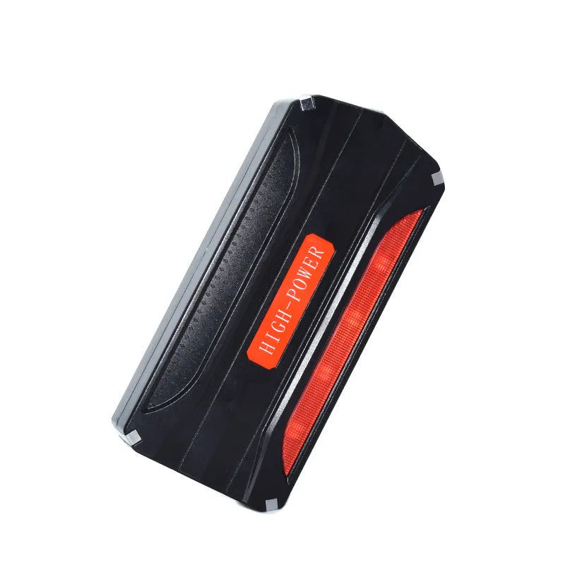 Black red 12V vehicle emergency starting power supply with 7800mAh battery capacity