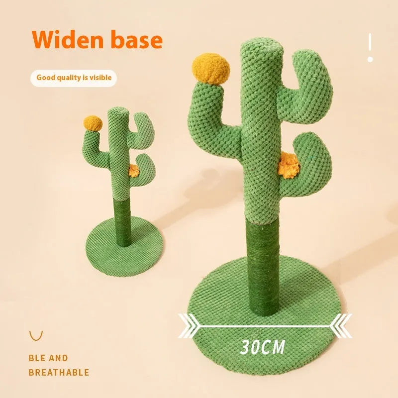 Masson Cactus design cat scratch board and climbing frame with sisal scratching surfaces.