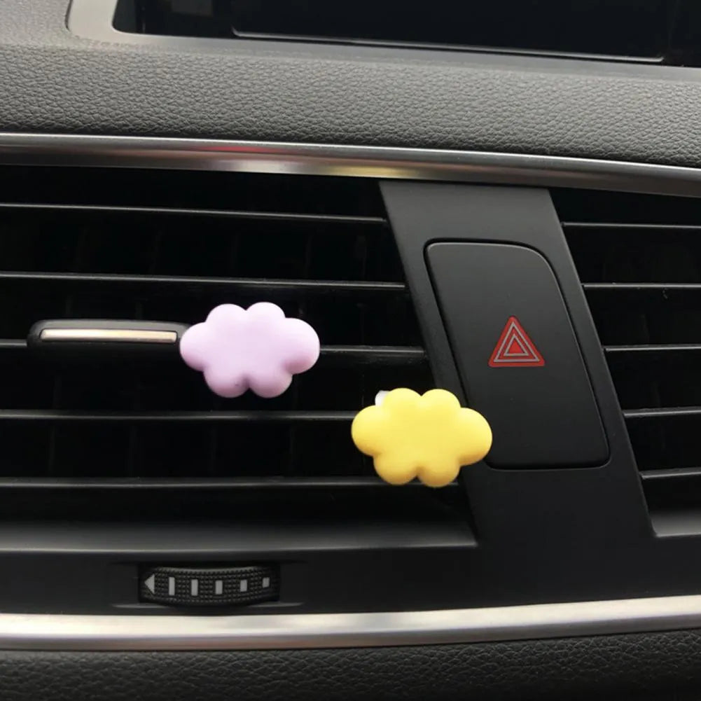 Resin cartoon car air freshener clip in multiple colours for vehicle vent attachment