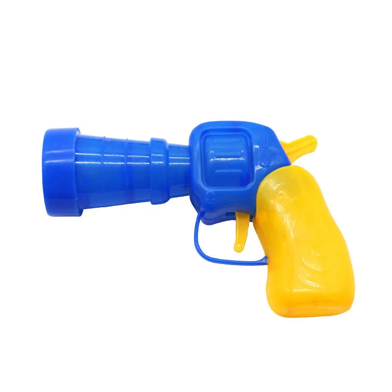 Pet toy gun launcher with colourful plush balls for dogs and cats interactive play