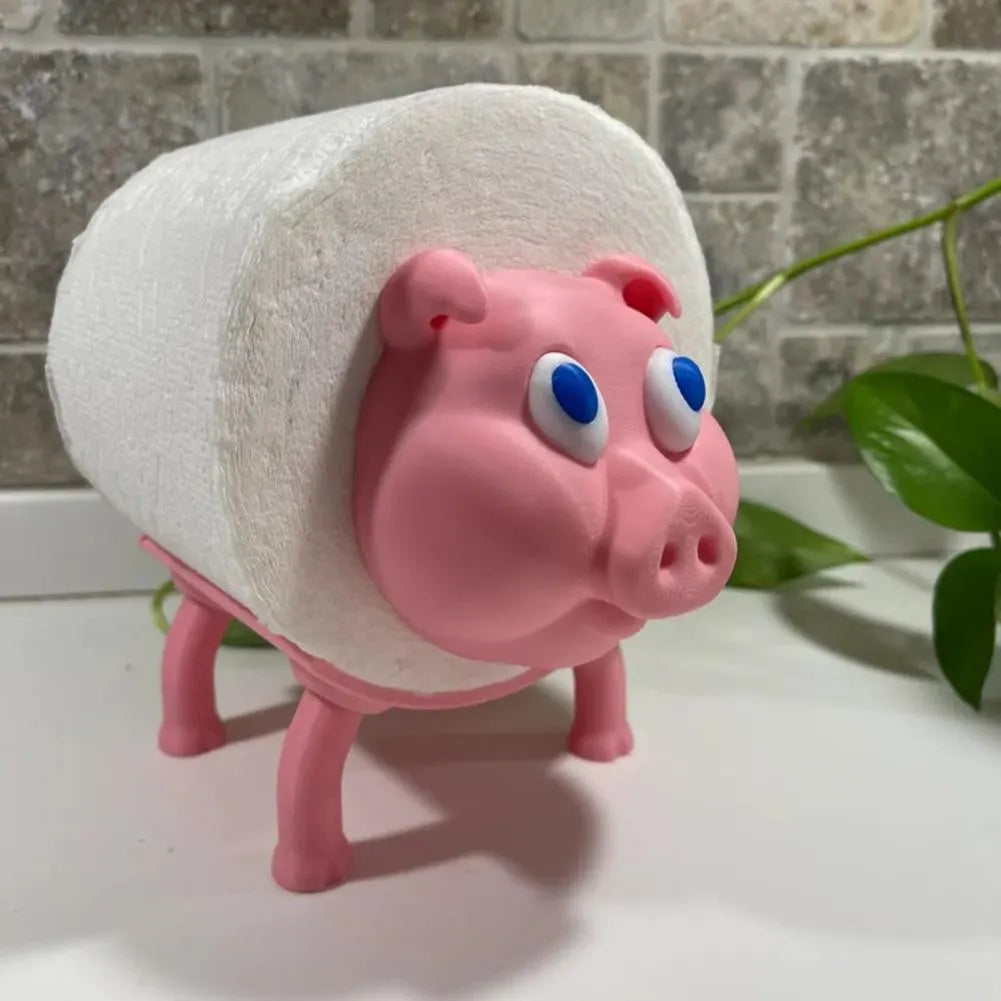 Creative animal dog toilet tissue holder in solid colour, size 8cm by 10.5cm, lightweight paper stand