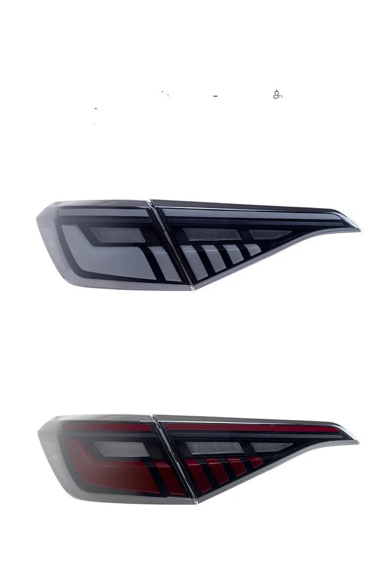 11th generation Honda Civic modified LED taillight assembly in black and red colour