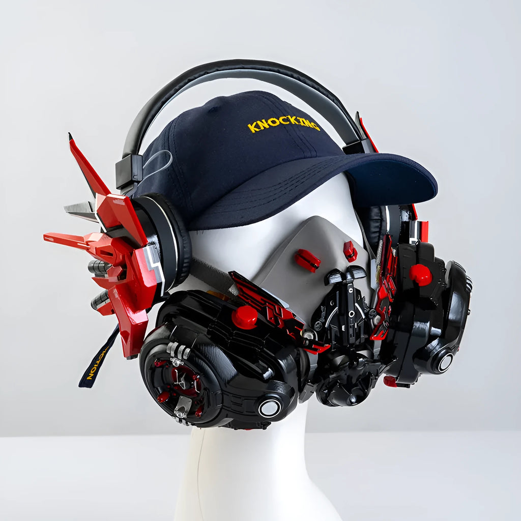 Men's Tech Mecha Wireless Bluetooth headphones in plastic with various colour options USB charging