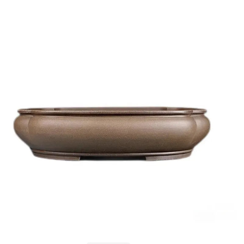 Purple clay handmade antique papaya-shaped flower pot measuring 46cm long