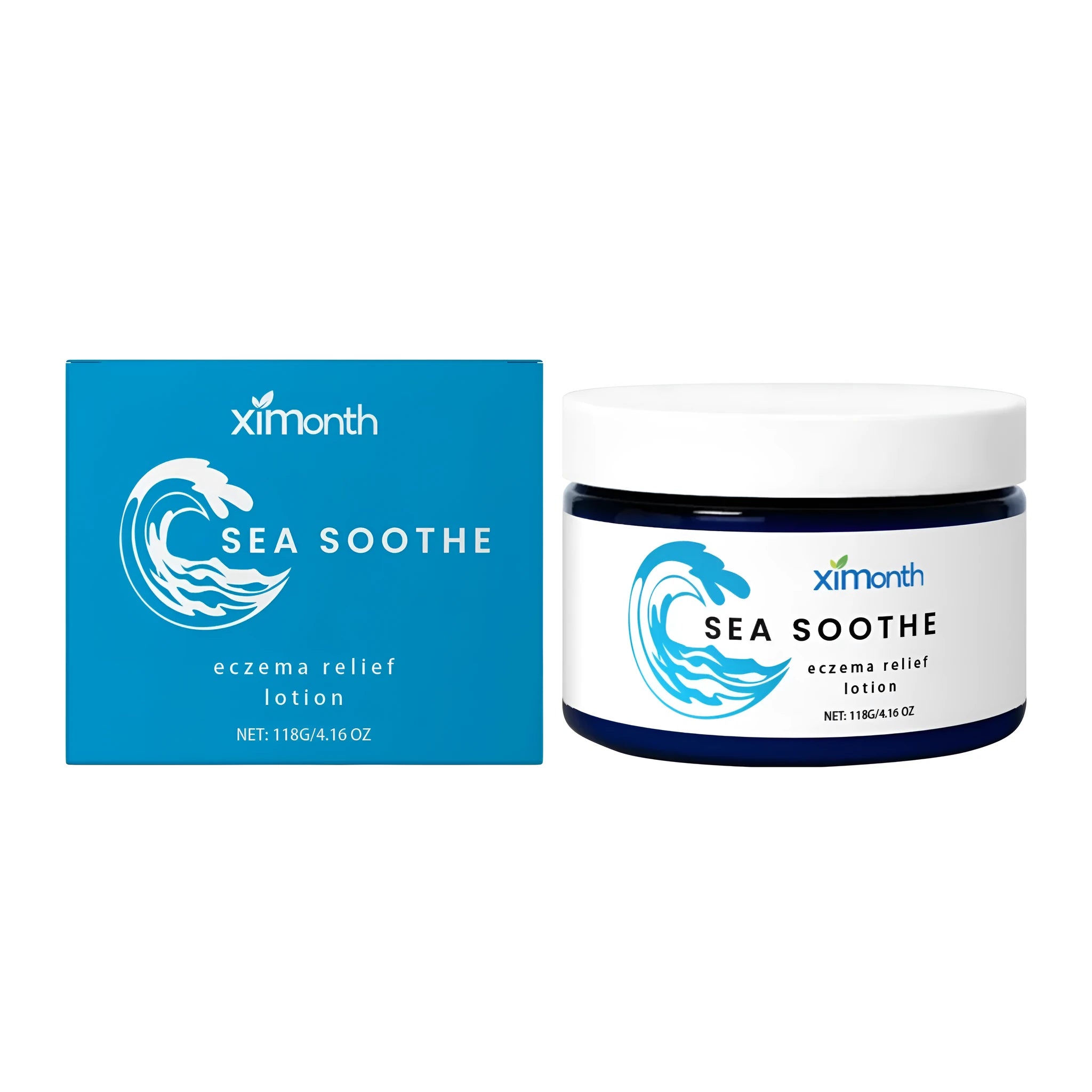 118g jar of barrier repair cream with mint leaves and shea butter.
