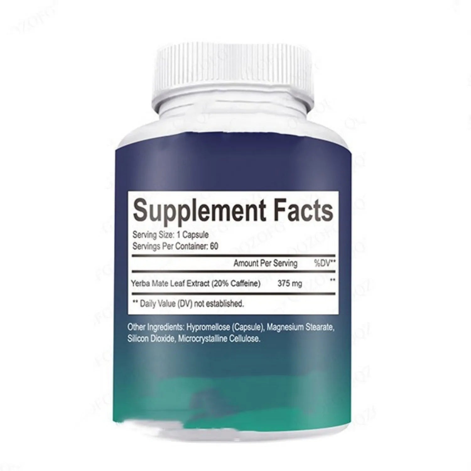 60-count bottle of vitamin capsules dietary supplement with room temperature storage