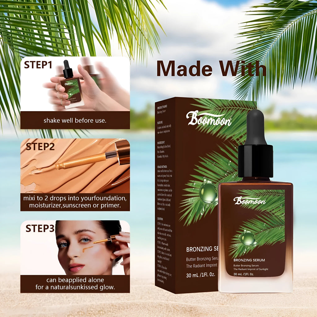 Bronze Black 30ml nursing care solution bottle measuring 101mm by 45.3mm.