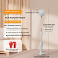 Vertical floor-standing boxing reaction speed ball punching mitts in orange and grey colours