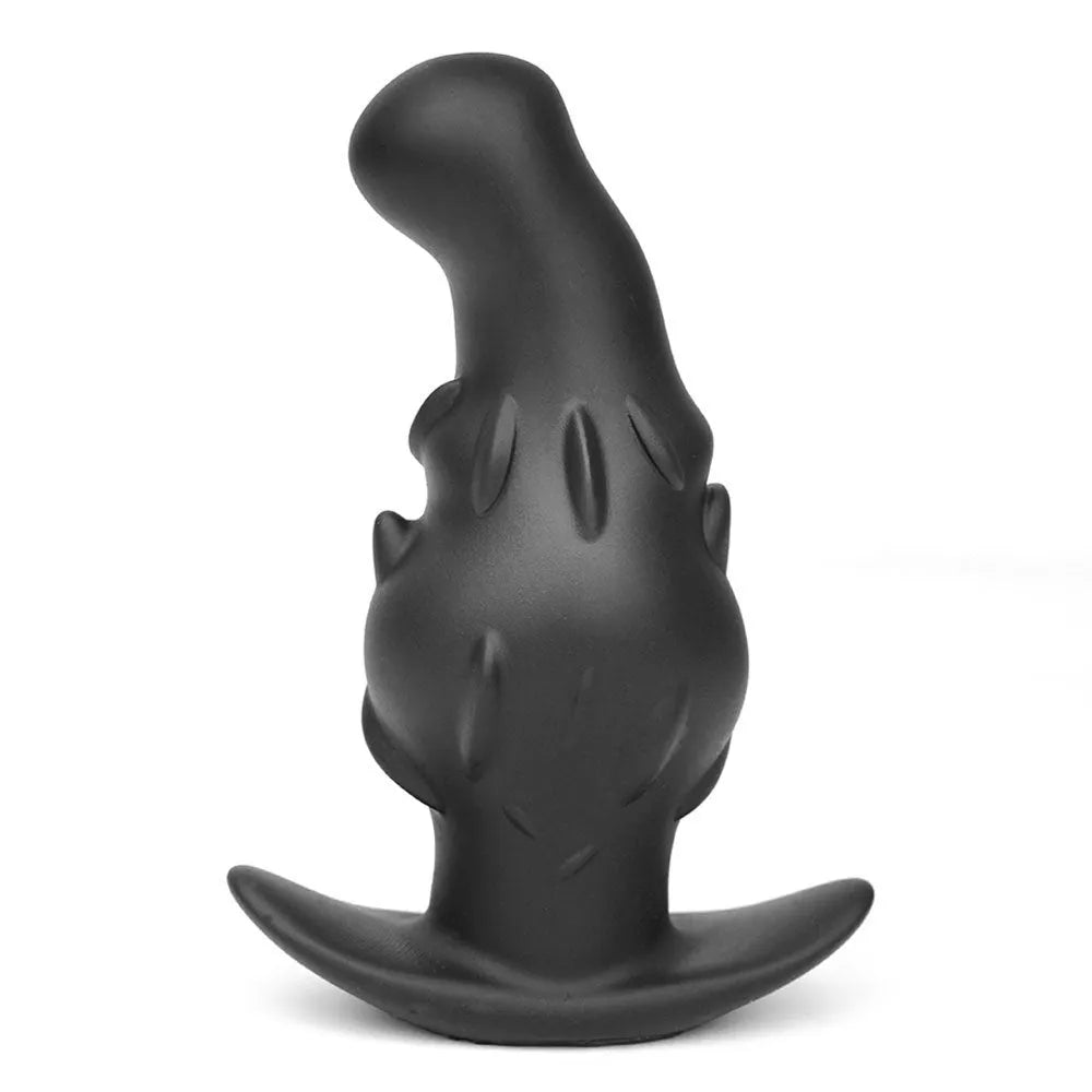 Liquid silicone adult masturbator toy in purple, gold, and black colour options.