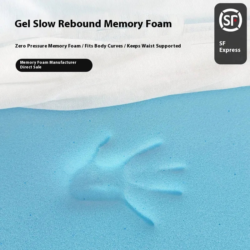 Gel memory cotton thin tatami mat with artificial latex in 2cm thickness on floor