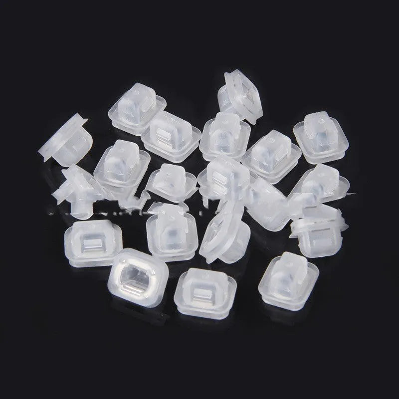 BMW E39 E38 interior plastic fasteners with peach wood finish, 100 pieces with fixed buckle seat design