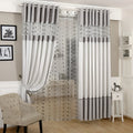 100% cotton blackout curtain panel with eyelets in a choice of widths on a white background.