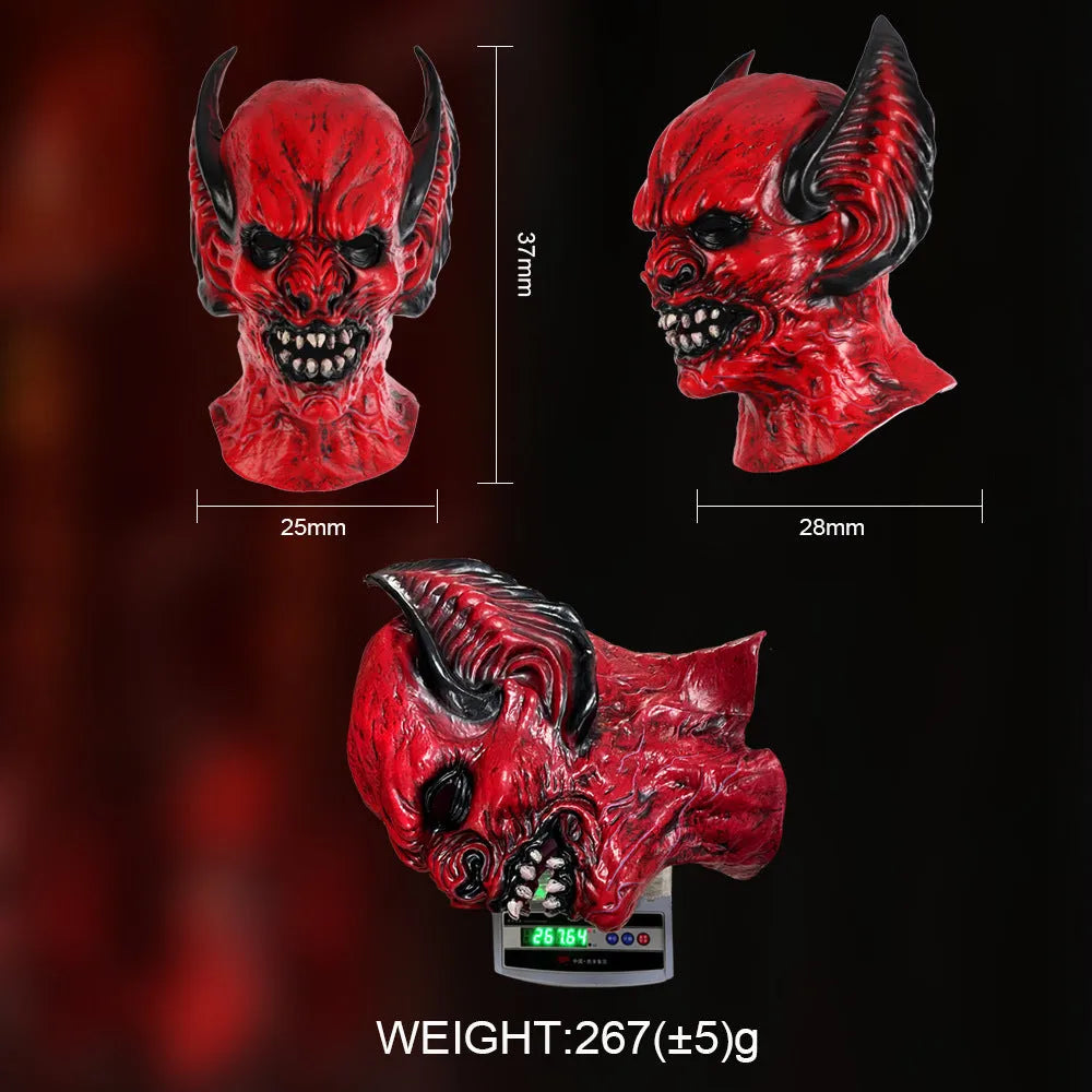 Red bat head cover Halloween mask made from RP foam for costume parties