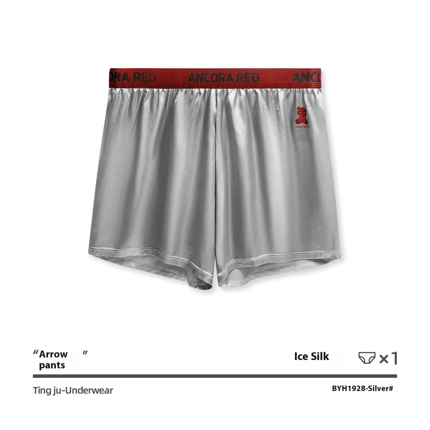 Men's solid colour boxer briefs in black, shown with mid waist design