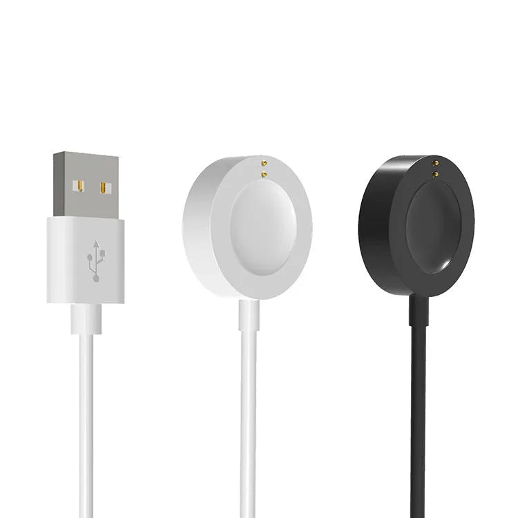 Compact ABS charging cable for Michael Kors smartwatch in white, size 8cm