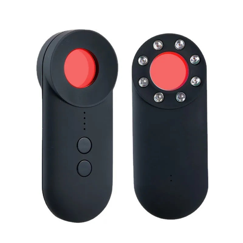 Black GPS and WiFi signal detector with Micro USB port showing compact 93.8mm length