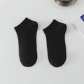 Solid colour low-cut polyester boat socks for men, shown in one of six available colours.