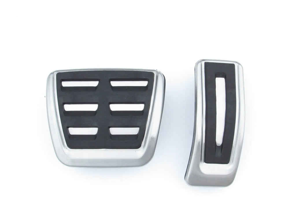 Stainless steel brake and accelerator pedal covers for Porsche Macan vehicles
