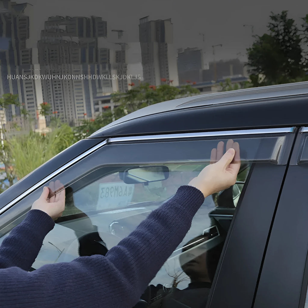 2023 Mitsubishi Outlander window deflectors in black warrior and translucent options