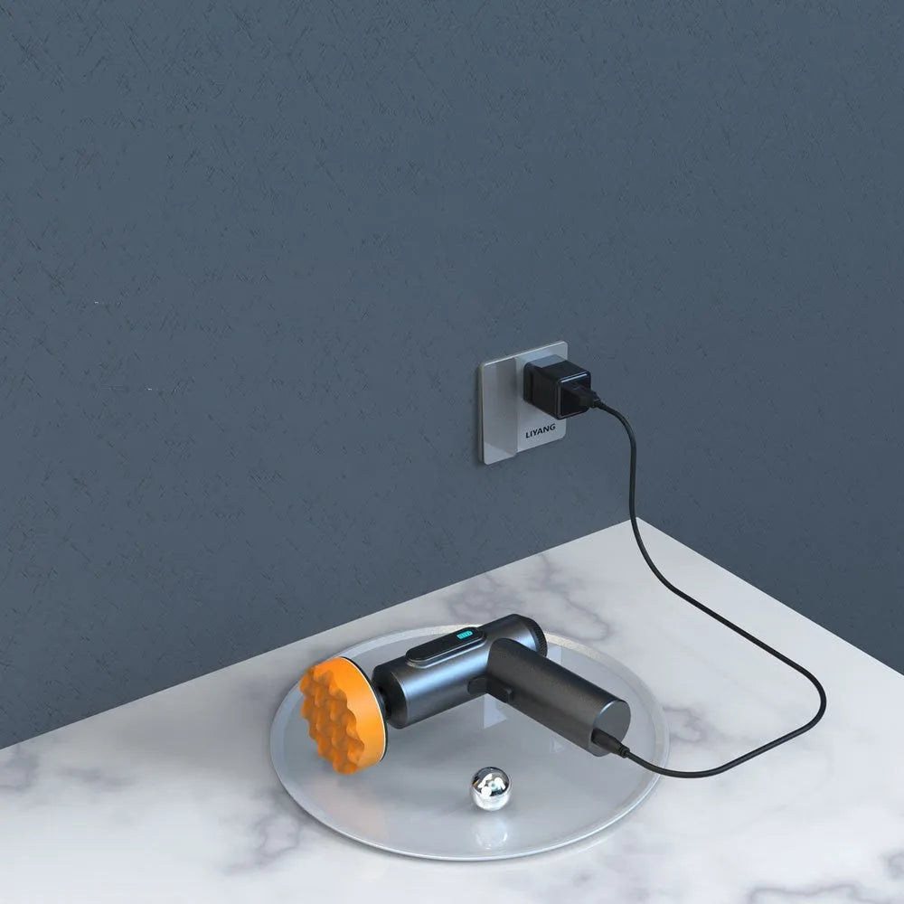 Wireless electric waxing and polishing machine with circular disc for household floor maintenance