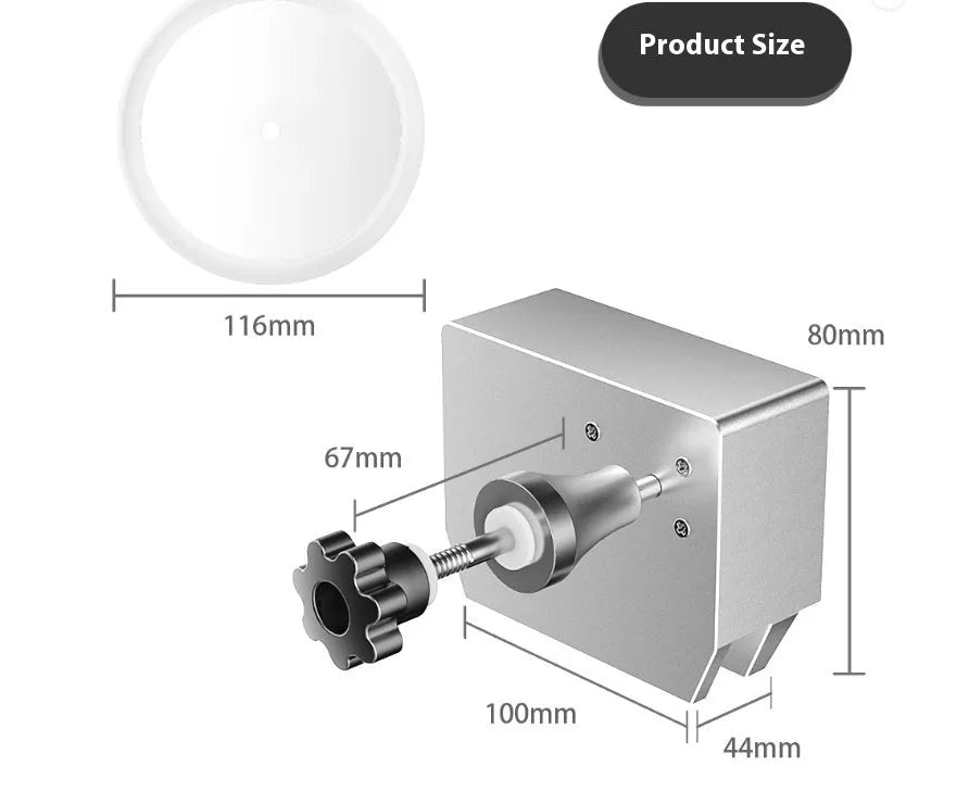 Mini ultrasonic cleaning machine with temperature display and single cleaning slot for vinyl records