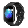 Smart bracelet with colour display showing blood pressure reading and call interface on wrist