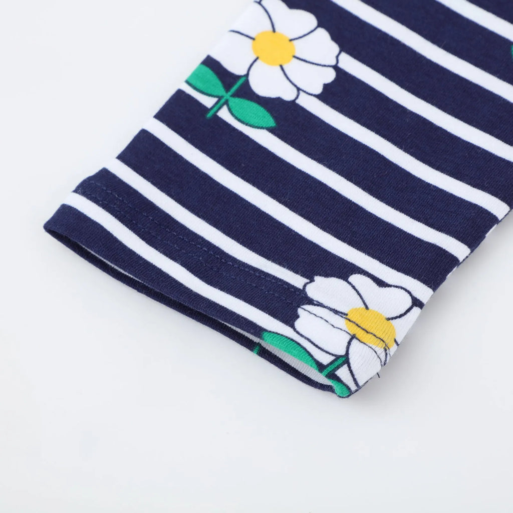 Girls' 96% cotton slim leggings trousers in neutral colour, sizes 2T to 7T for children 80-130cm height