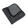 Grey microfiber car drying towel measuring 40 by 40 centimetres
