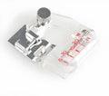CIASSTHREE adjustable snap-on bias binder presser foot for sewing machines.