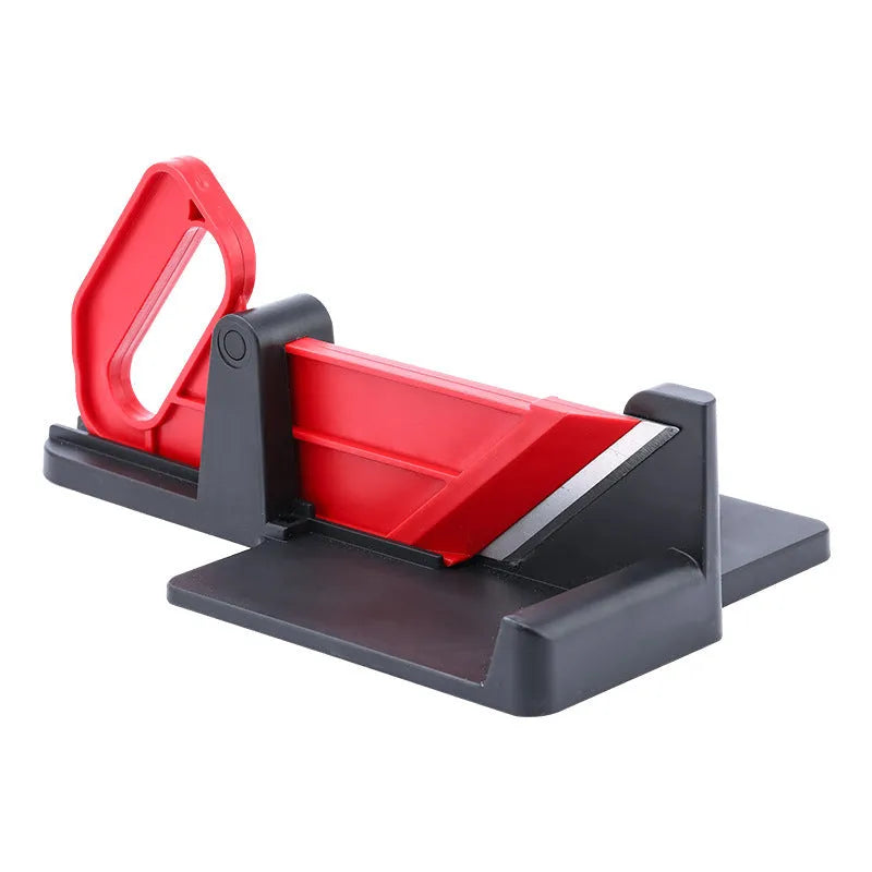 Green and red vegetable cutting machine with stainless steel blades for carrots and potatoes