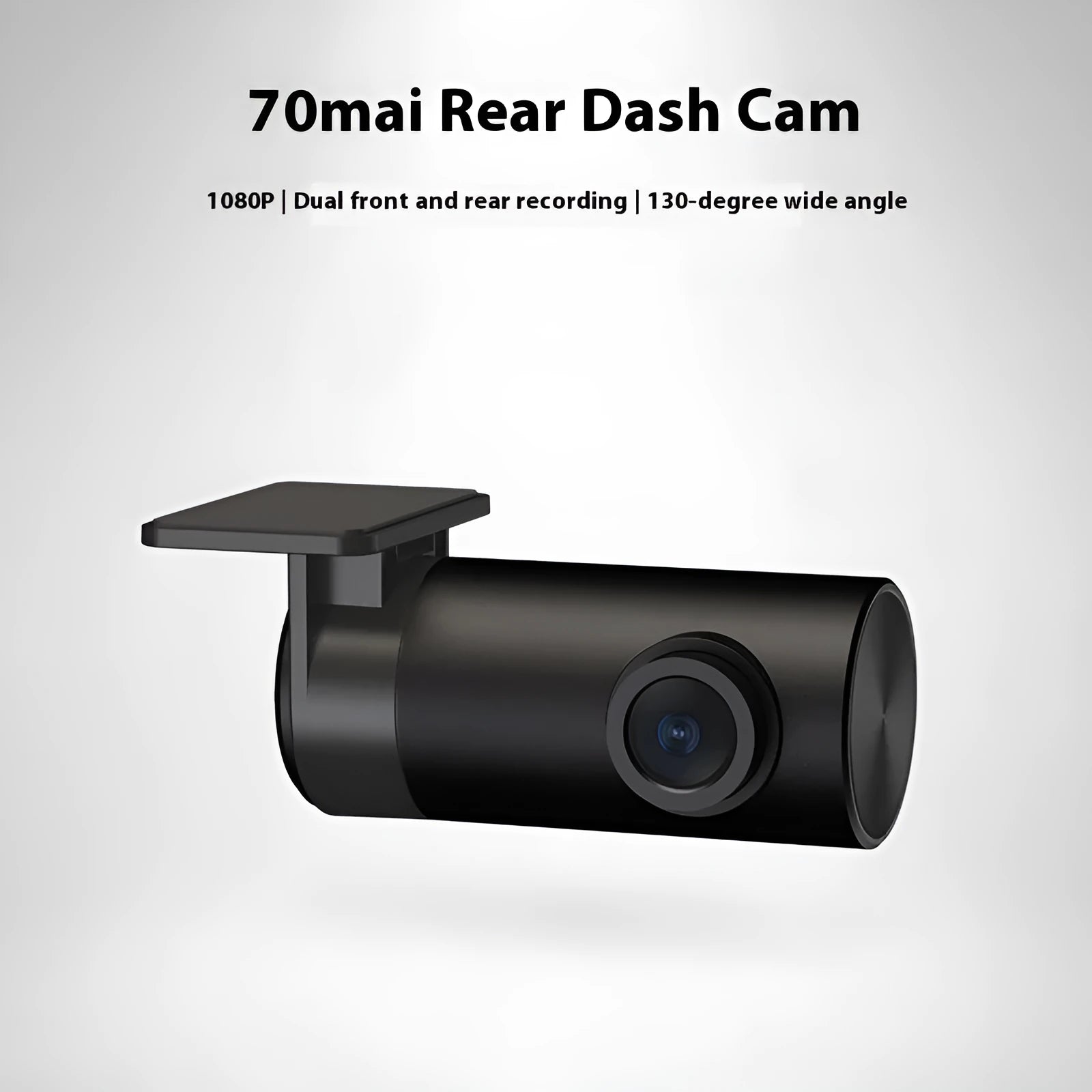 Midrive RC09 rear recording camera with compact plastic housing and rear window mounting accessories