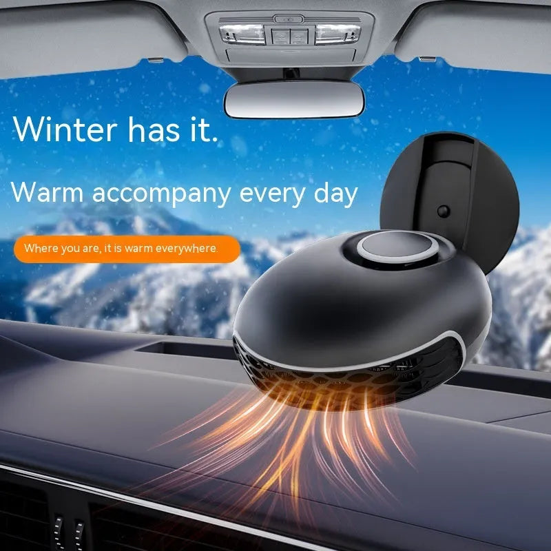 YF-180 black car warm air blower heater with 130cm cable for 12V and 24V vehicle defrosting