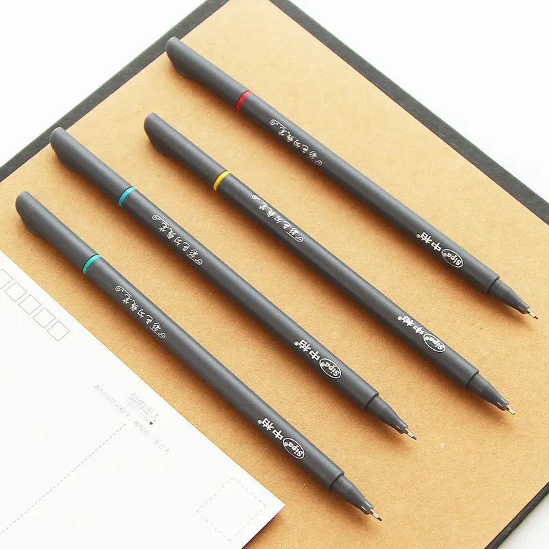Set of 10 hook line pens with 0.38mm fine nib for technical drawing and architectural drafting