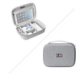 Black and grey EVA digital storage bags showing single layer and double layer internal designs for headset organisation.