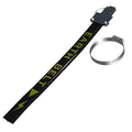 Black rubber car electrostatic grounding chain measuring 370mm with copper wire for vehicle static discharge
