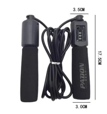 3-metre plastic skipping rope with foam grips available in multiple colours for fitness training