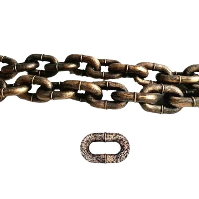 Polypropylene dog leash prop in antique silver, bronze, or black colour, shown in a coiled style.