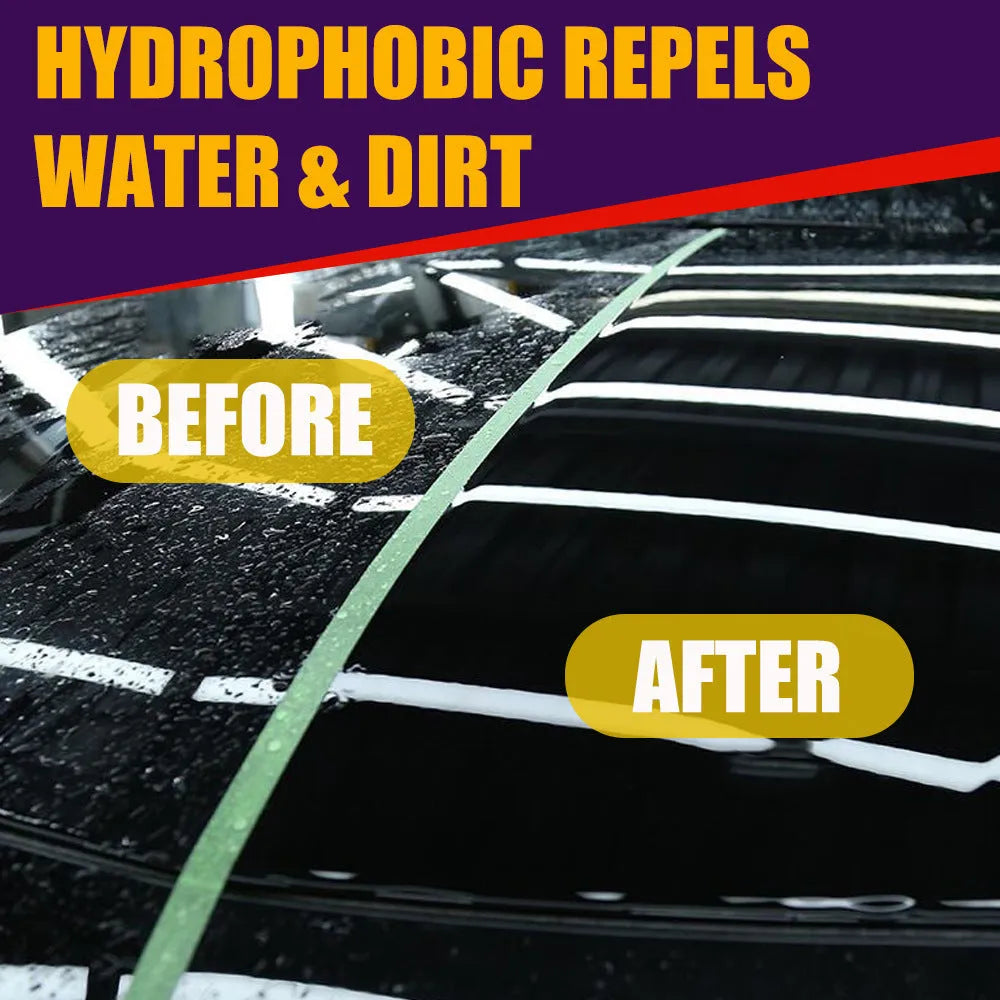 Purple automobile nano coating agent spray bottle for car exterior protection