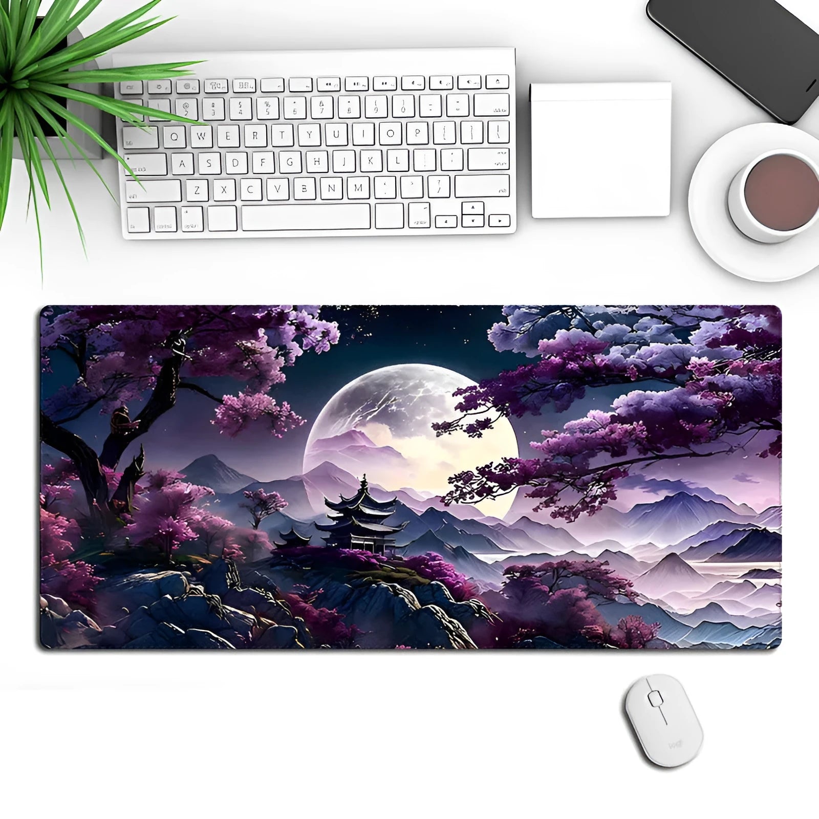 400x900mm black gaming keyboard and mouse pad with precision lock edge design