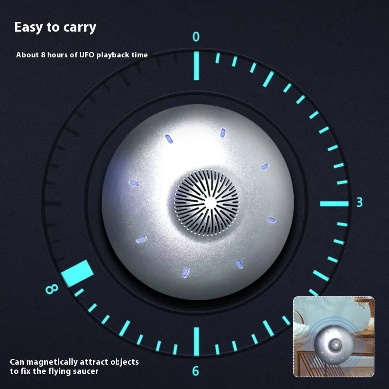 Automatic lifting magnetic levitation Bluetooth speaker in automatic lifting audio colour with floating display