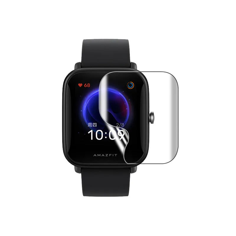 Amazfit Bip S full screen hydrogel protector with TPU film and anti-scratch surface
