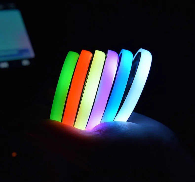 68mm LED colour-changing car cup holder coaster with solar and USB charging