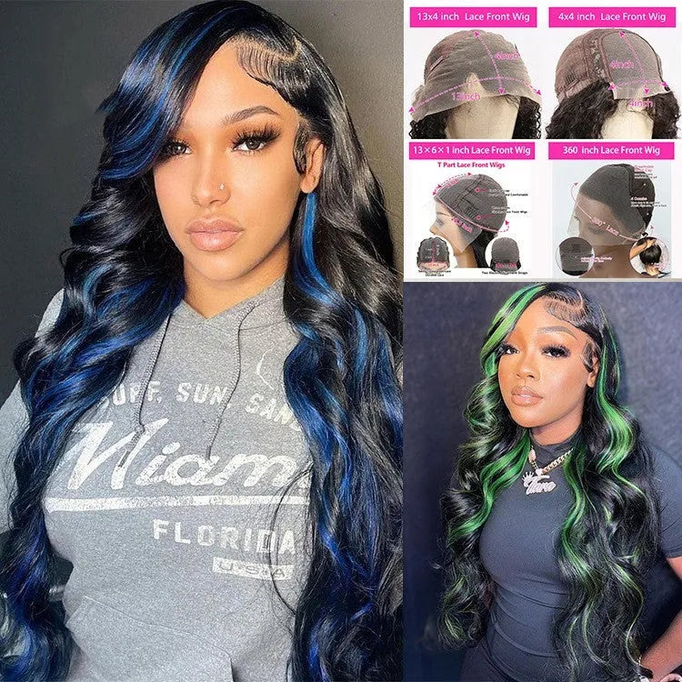 Real human hair lace headgear wig for women with 4x4 lace frontal on a display stand.